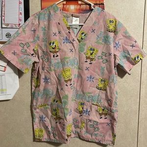 Small SpongeBob Scrub top